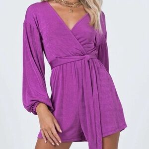 Princess Polly Purple Romper NWOT